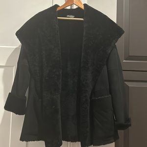 Vince black 100% shearling jacket